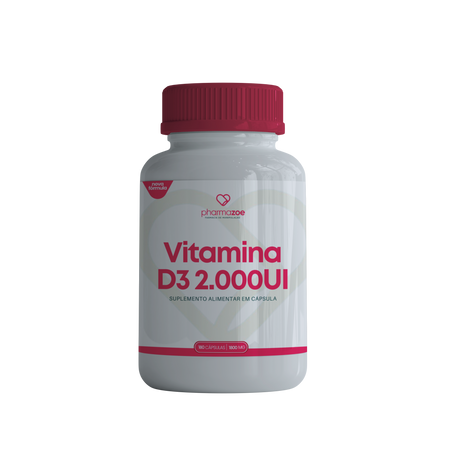 Vitamina D3 2.000UI - 60 Cápsulas