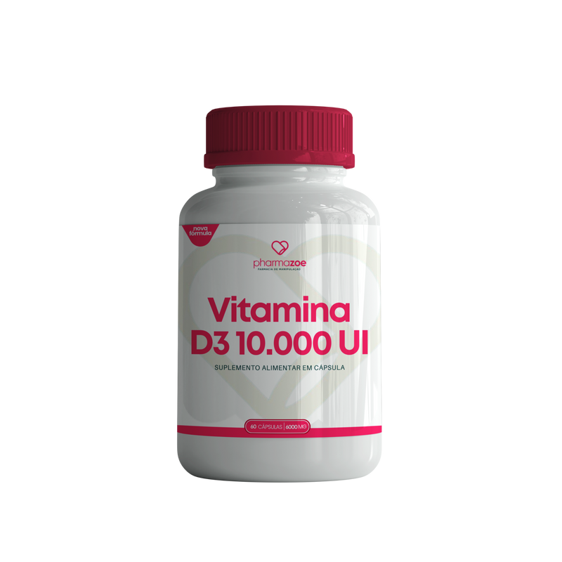 Vitamina D3 10.000 UI - 60 Cápsulas